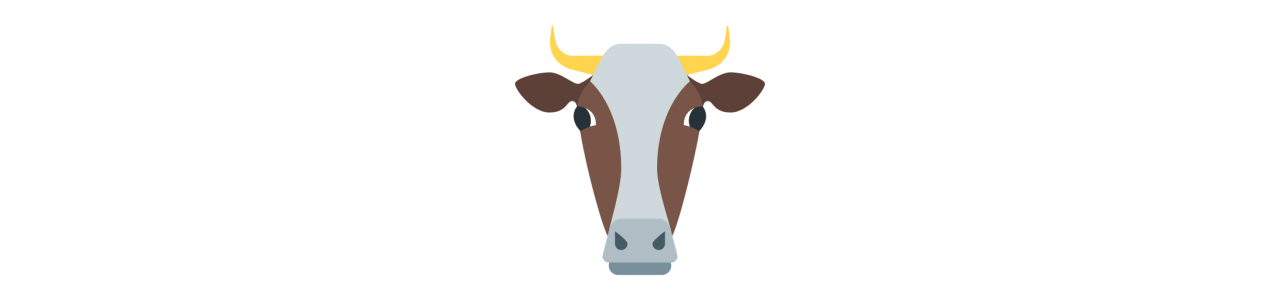 Mascotas de la vaca Hereford - Disfraz de mascota