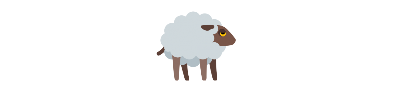 Maskotki owiec z Suffolk - Déguisement de