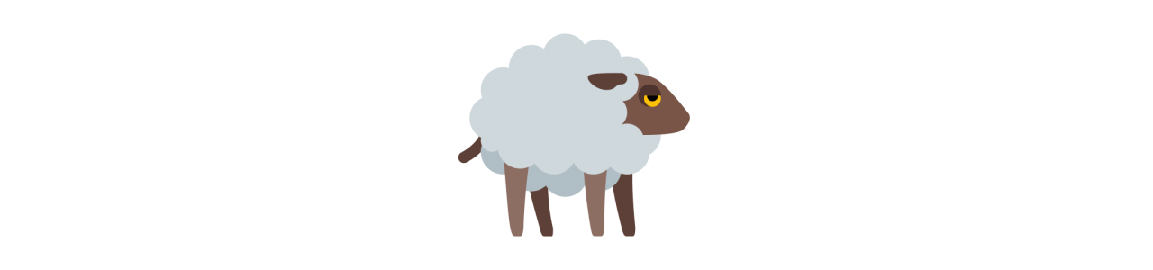 Mascotes de Ovelha Merino - Traje Mascote -