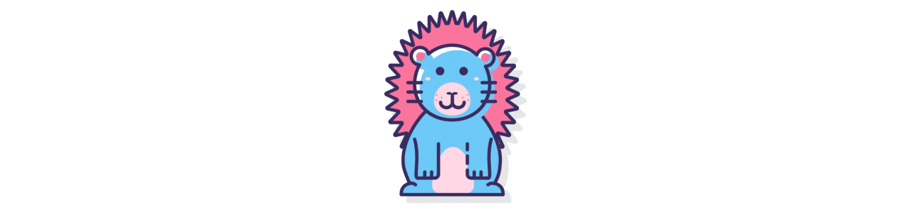 Mascotas de puercoespín - Disfraz de mascota -