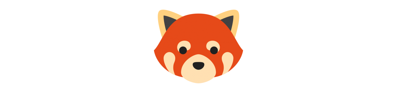 Maskotki czerwonej pandy - Déguisement de