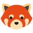 Mascottes Panda Rouge