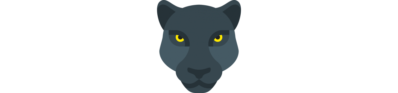 Panther-Maskottchen - Maskottchenkostüm -