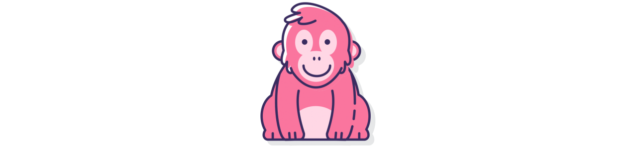 Orang-Utan-Maskottchen - Maskottchenkostüm -