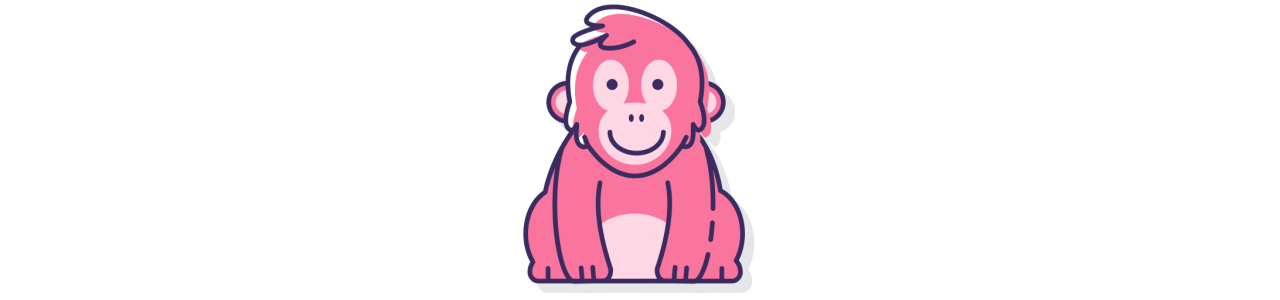 Orangutang maskotter - Maskotkostume -