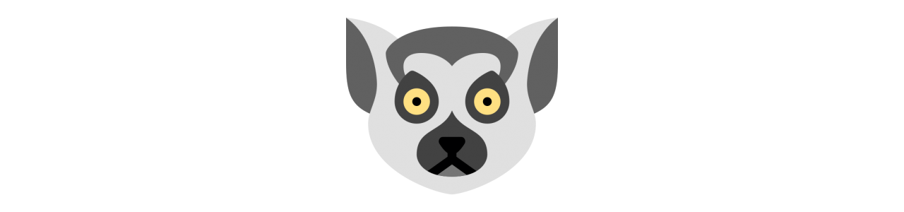 Lemur-maskoter – Maskotkostyme – Redbrokoly.com