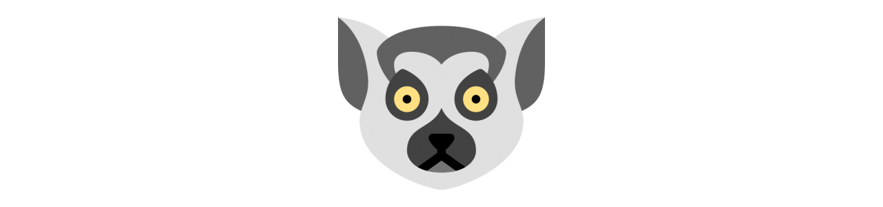 Lemurmaskotar - Maskotdräkt - Redbrokoly.com