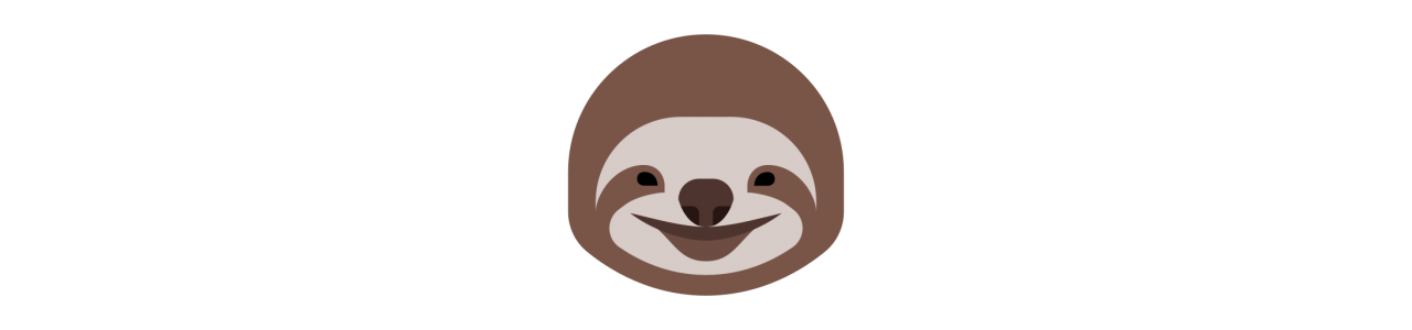 Sloth-maskoter – Maskotkostyme – Redbrokoly.com