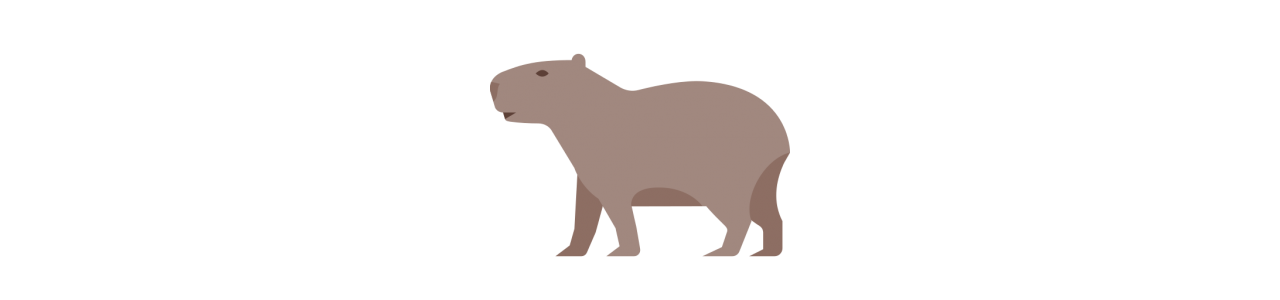 Capybara-maskotar - Maskotdräkt - Redbrokoly.com