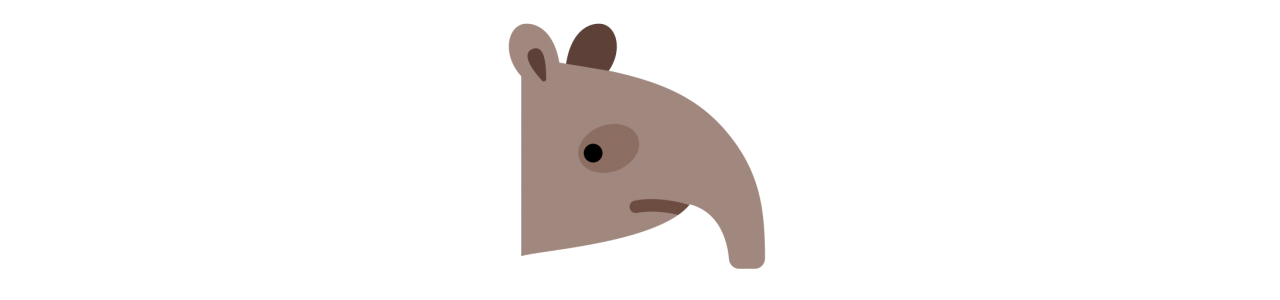 Tapir maskotar - Maskotdräkt - Redbrokoly.com