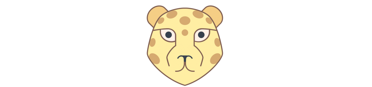 Cheetah-mascottes - Mascottekostuum -