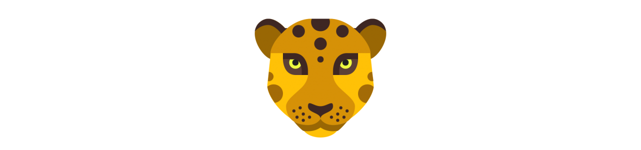 Leoparden-Maskottchen - Maskottchenkostüm -