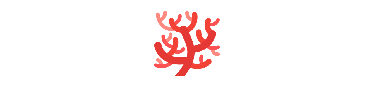 Koral maskotter - Maskotkostume - Redbrokoly.com