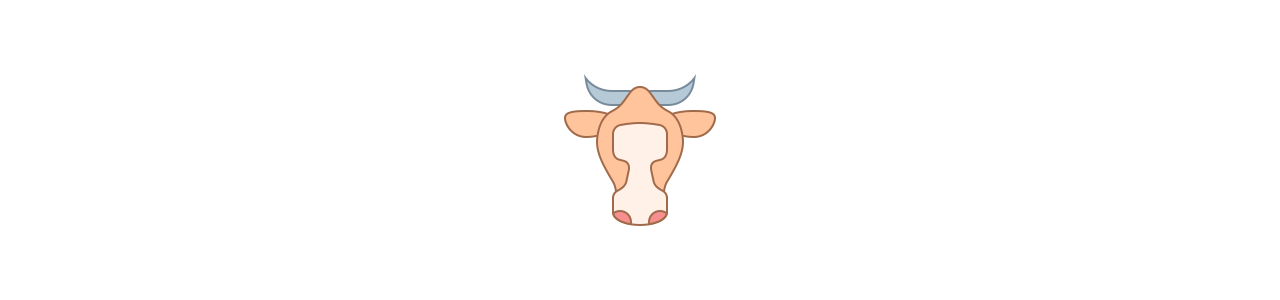Mascotes de vaca - Fantasias de mascote em Redbrokoly.com 