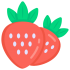 Mascottes de fraises