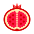 Granatapfel-Maskottchen