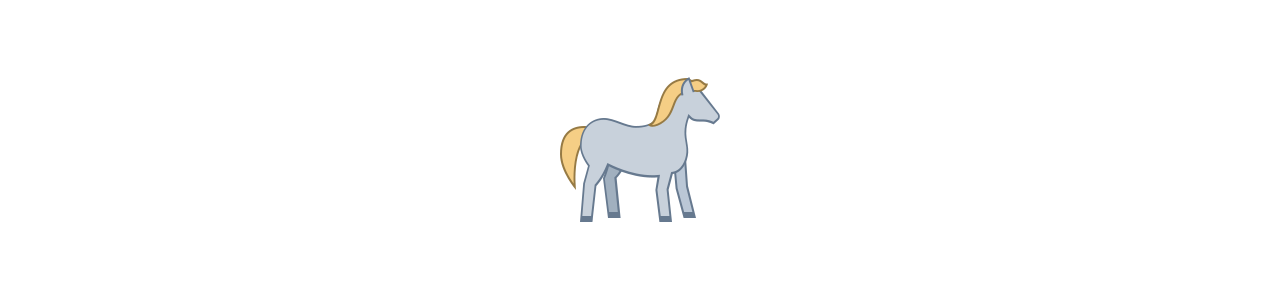 Mascottes van paarden - Mascottekostuum -