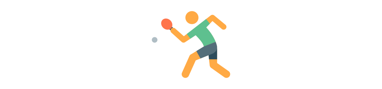 Tafeltennismascottes - Mascottekostuum -