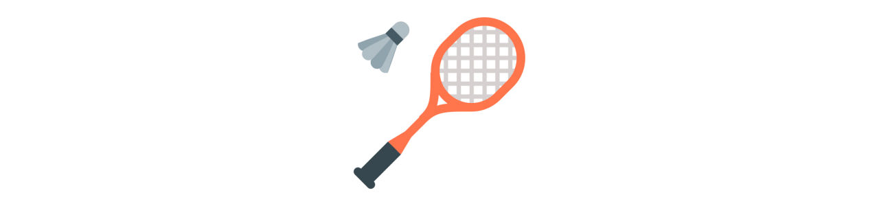 Badminton-Maskottchen - Maskottchenkostüm -