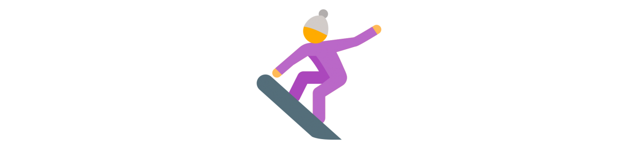 Mascotte di snowboard - Costume mascotte -