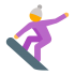 Snowboardende mascottes