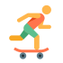 Skateboard-Maskottchen