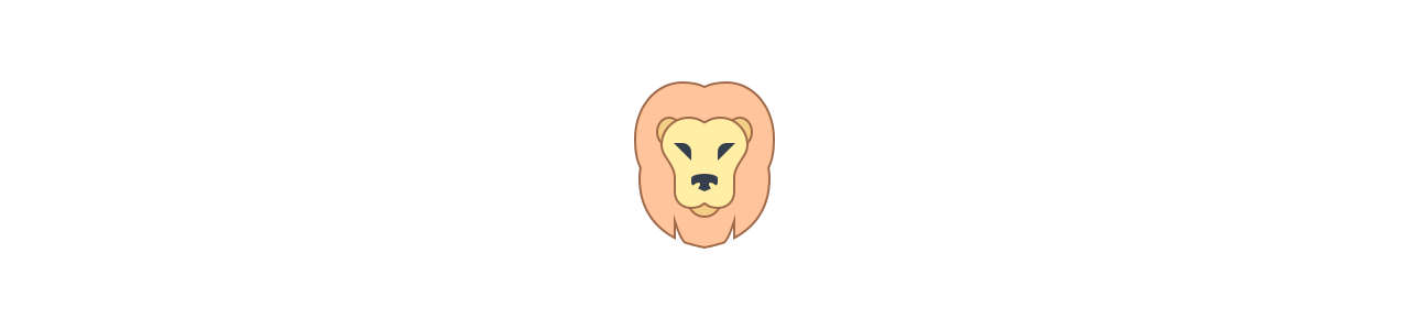Löwenmaskottchen - Maskottchenkostüm -
