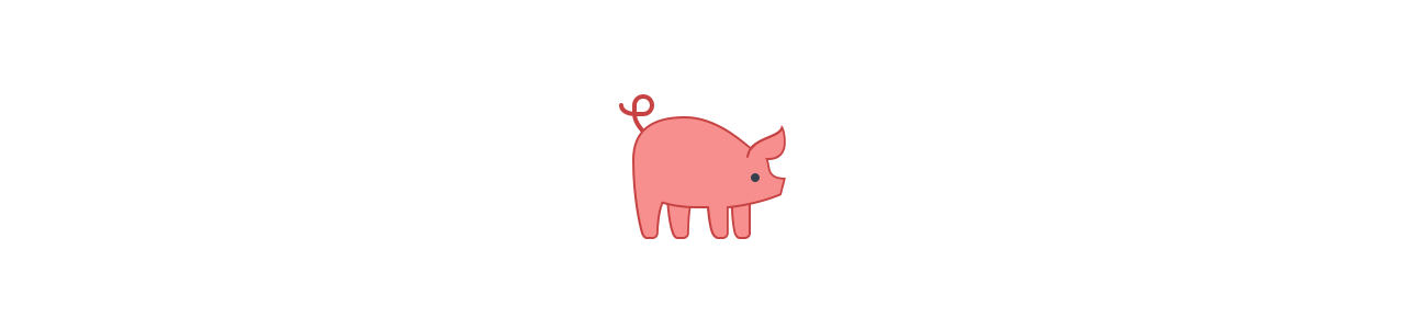 Schweinemaskottchen - Maskottchenkostüm -