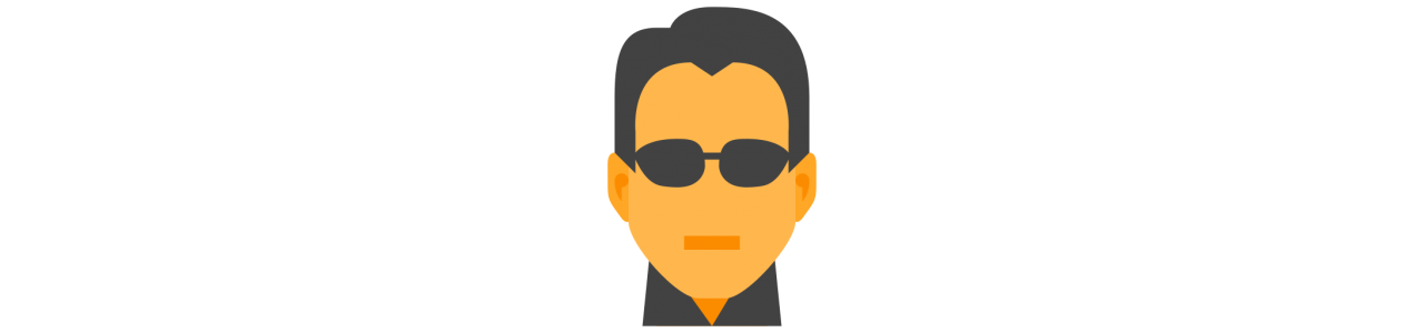 Solbriller maskot – Maskotkostyme – Redbrokoly.com