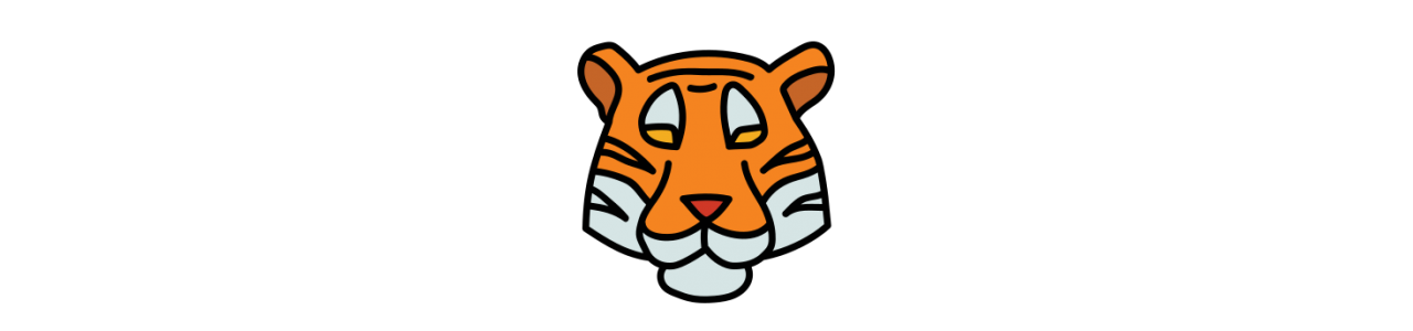 Tijger mascottes - Mascottekostuum -