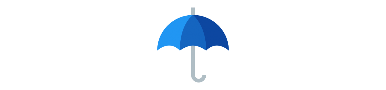 Regenschirm-Maskottchen - Maskottchenkostüm -