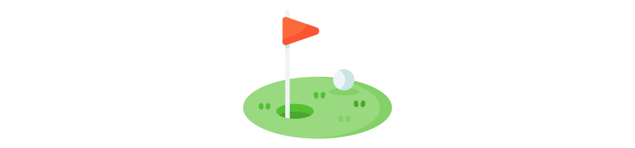 Golfball-Maskottchen - Redbrokoly.com