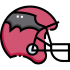 American-Football-Helm-Maskottchen