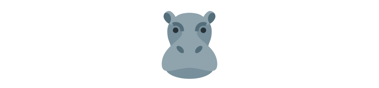 Hippopotamus maskoter - Maskotkostume -