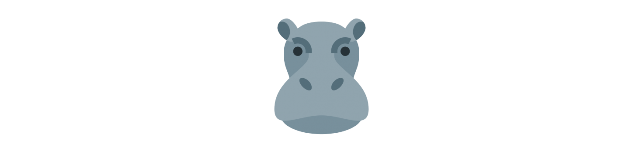 mascotes hipopótamos - Traje Mascote -