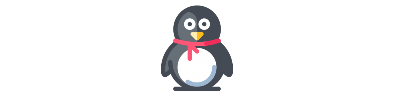 Pinguïn mascottes - Mascottekostuum -
