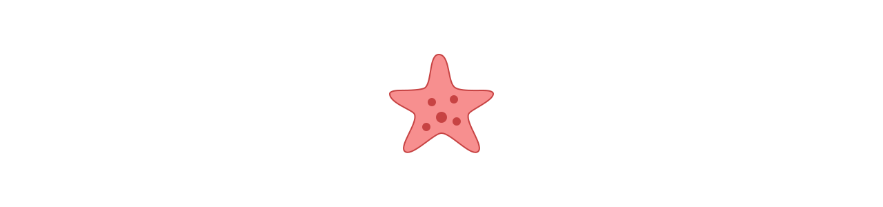 Mascotas de estrellas de mar - Disfraz de mascota