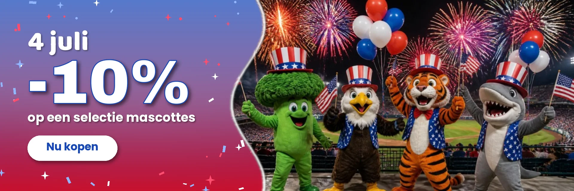 4 juli – -10 % – RedBrokoly.com
