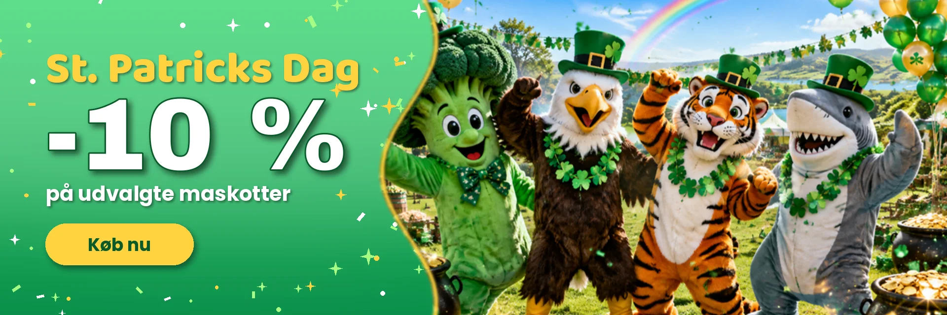 St. Patricks dag – -10 % – RedBrokoly.com