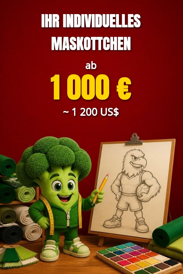 Ihr individuelles Maskottchen – Angebot anfordern
