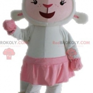 Mascot of the day: White and pink sheep mascot. Lamb mascot. Discover @redbrokoly #mascots - Link : https://bit.ly/2Znokkz - REDBROKO_04647 #white #mascots #mascot #event #costume #redbrokoly #marketing #customized #and #pink #costume #sheep #lamb #custom - https://www.redbrokoly.com/en/sheep-mascots/4647-white-and-pink-sheep-mascot-lamb-mascot.html