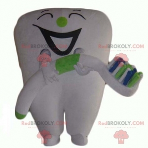 Mascot of the day: Giant white tooth mascot with a toothbrush. Discover @redbrokoly #mascots - Link : https://bit.ly/2Znokkz - REDBROKO_04299 #white #mascots #mascot #event #costume #redbrokoly #marketing #customized #with #costume #giant #tooth #toothbrush #custom - https://www.redbrokoly.com/en/mascots-of-objects/4299-giant-white-tooth-mascot-with-a-toothbrush.html