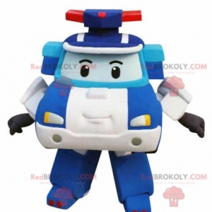 Mascot of the day: Transformers police car mascot. Discover @redbrokoly #mascots - Link : https://bit.ly/2Znokkz - REDBROKO_04745 #mascots #mascot #event #costume #redbrokoly #marketing #customized #police #costume #car #transformers #custom - https://www.redbrokoly.com/en/mascots-of-objects/4745-transformers-police-car-mascot.html