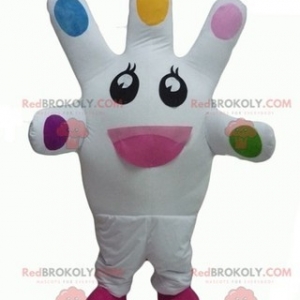 Mascot of the day: Very smiling giant white hand mascot. Discover @redbrokoly #mascots - Link : https://bit.ly/2Znokkz - REDBROKO_04255 #white #mascots #mascot #event #costume #redbrokoly #marketing #customized #costume #giant #smiling #very #hand #custom - https://www.redbrokoly.com/en/unclassified-mascots/4255-very-smiling-giant-white-hand-mascot.html