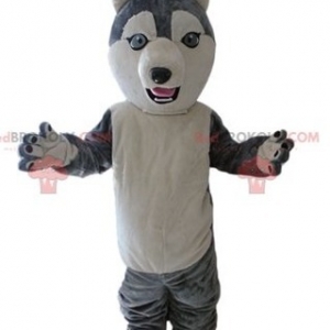 Mascot of the day: Husky mascot. Gray and white wolf dog mascot. Discover @redbrokoly #mascots - Link : https://bit.ly/2Znokkz - REDBROKO_04659 #white #mascots #mascot #event #costume #redbrokoly #marketing #customized #and #dog #costume #gray #wolf #husky #custom - https://www.redbrokoly.com/en/dog-mascots/4659-husky-mascot-gray-and-white-wolf-dog-mascot.html