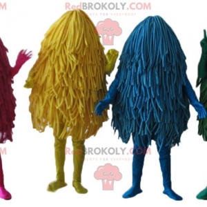 Mascot of the day: 4 mascots of colorful mops and mops. Discover @redbrokoly #mascots - Link : https://bit.ly/2Znokkz - REDBROKO_04459 #mascots #mascot #event #costume #redbrokoly #marketing #customized #and #costume #colorful #mascots #mascot #event #costume #redbrokoly #marketing #customizeds #mops #custom - https://www.redbrokoly.com/en/unclassified-mascots/4459-4-mascots-of-colorful-mops-and-mops.html