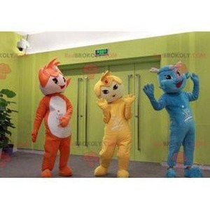 Mascot of the day: 3 mascots of colorful and smiling characters. Discover @redbrokoly #mascots - Link : https://bit.ly/2Znokkz - REDBROKO_02438 #mascots #mascot #event #costume #redbrokoly #marketing #customized #and #costume #colorful #smiling #mascot... https://www.redbrokoly.com/en/human-mascots/2438-3-mascots-of-colorful-and-smiling-characters.html