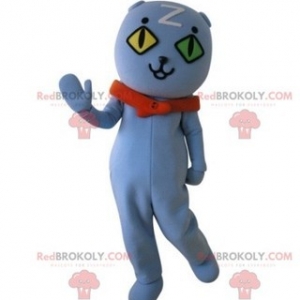 Mascot of the day: Cat mascot with wall eyes. Blue teddy bear mascot. Discover @redbrokoly #mascots - Link : https://bit.ly/2Znokkz - REDBROKO_05420 #bear #mascots #mascot #event #costume #redbrokoly #marketing #customized #with #cat #blue #eyes #teddy #wall #custom - https://www.redbrokoly.com/en/bear-mascot/5420-cat-mascot-with-wall-eyes-blue-teddy-bear-mascot.html