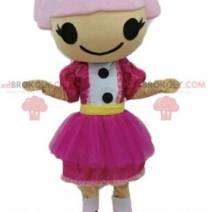 Mascot of the day: Girl mascot with pink hair. Doll mascot. Discover @redbrokoly #mascots - Link : https://bit.ly/2Znokkz - REDBROKO_04642 #mascots #mascot #event #costume #redbrokoly #marketing #customized #doll #with #pink #girl #hair #costume #custom - https://www.redbrokoly.com/en/boys-and-girls-mascots/4642-girl-mascot-with-pink-hair-doll-mascot.html