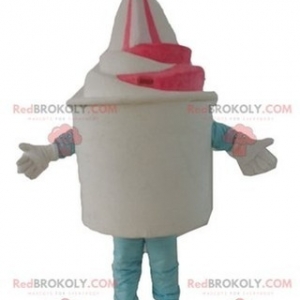Mascot of the day: Ice cream pot mascot white and pink ice cream. Discover @redbrokoly #mascots - Link : https://bit.ly/2Znokkz - REDBROKO_04389 #white #mascots #mascot #event #costume #redbrokoly #marketing #customized #and #pink #costume #ice #cream #pot #custom - https://www.redbrokoly.com/en/food-mascot/4389-ice-cream-pot-mascot-white-and-pink-ice-cream.html